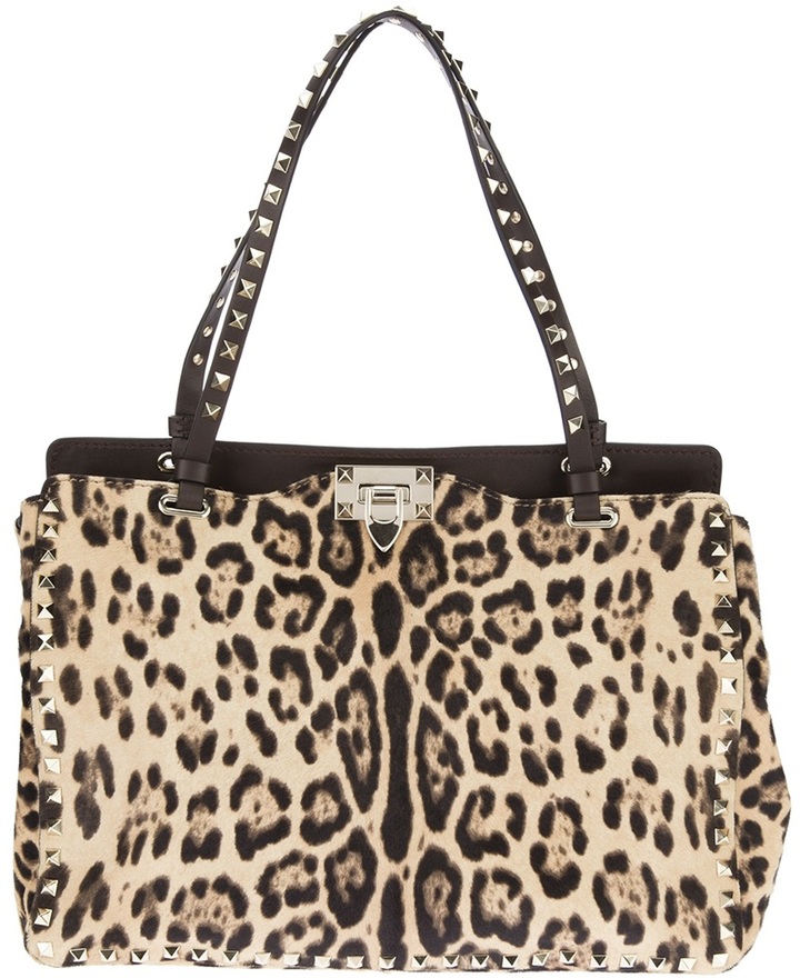 valentino leopard tote