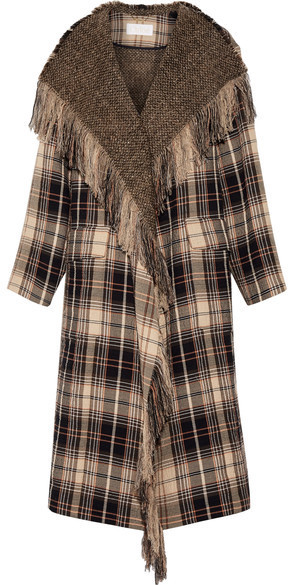 chloe plaid coat