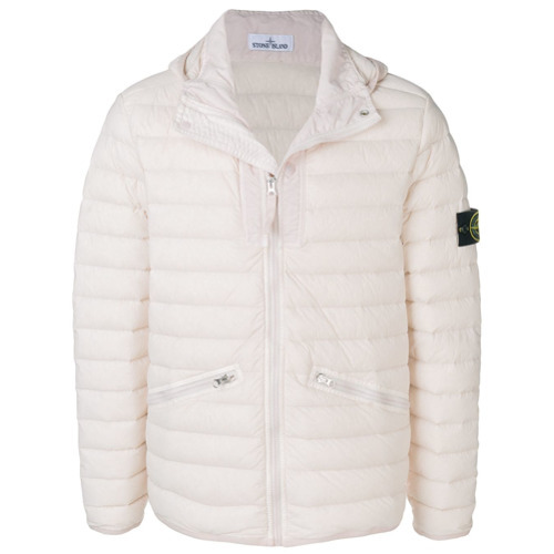 stone island white puffer jacket