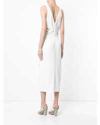 dion lee whitewash utility dress