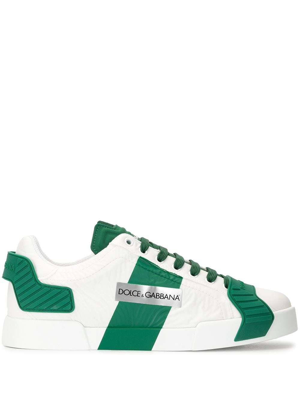 Мужские бело-зеленые кожаные низкие кеды от Dolce & Gabbana, 63,176 руб. |  farfetch.com | Лукастик