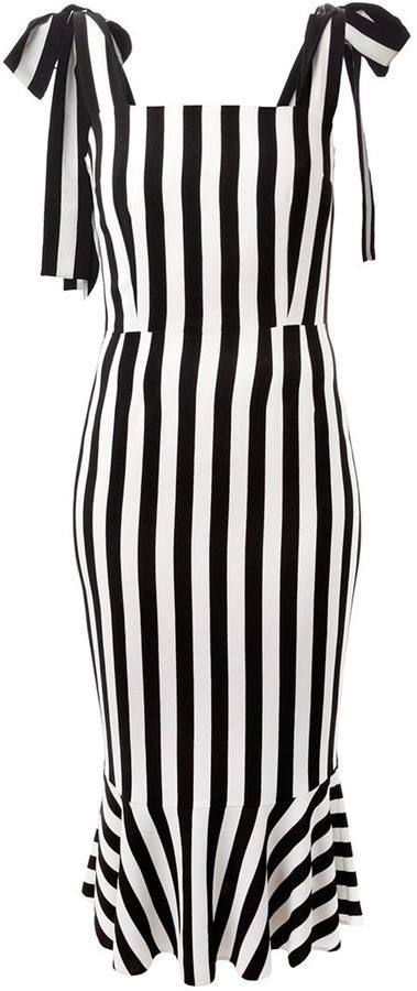 dolce gabbana striped dress