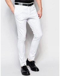 white check pants for men