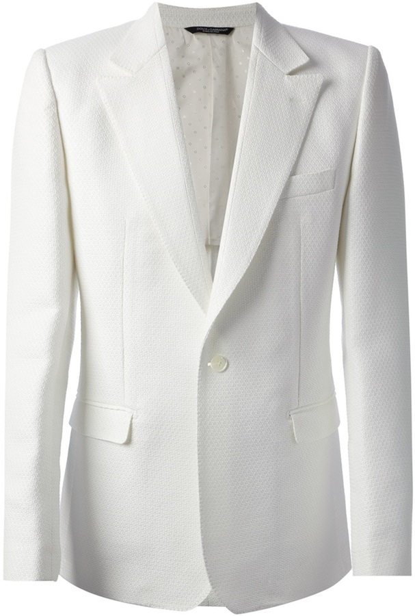 dolce single button blazer