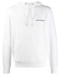 calvin klein white hoodie