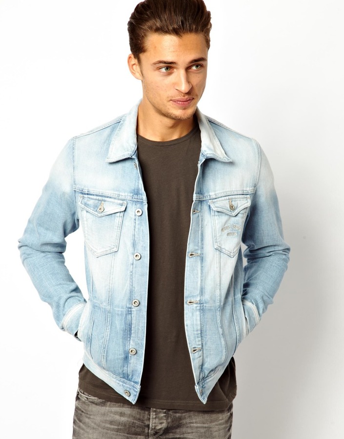 light blue denim jacket mens