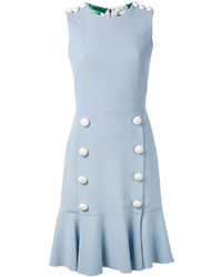 dolce and gabbana light blue dress