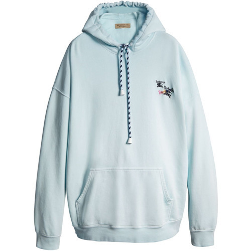 burberry hoodie light blue