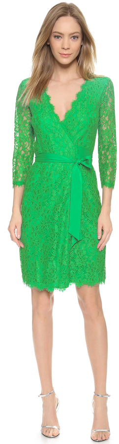 diane von furstenberg lace wrap dress