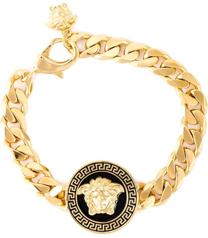 Мужской золотой браслет от Versace, 37,045 руб.