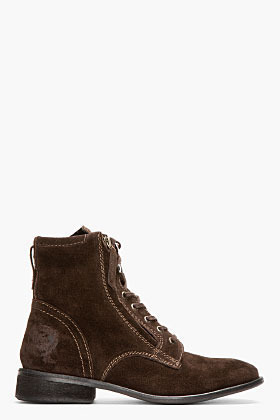 diesel suede boots