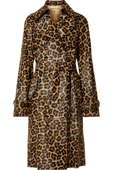 DOLCE & GABBANA Leopard Trench Coat