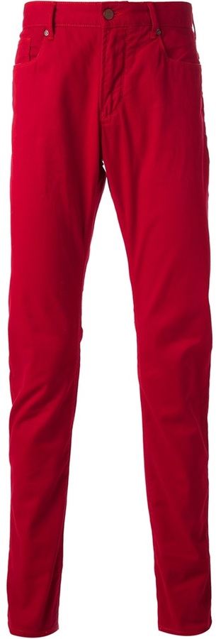 armani jeans red