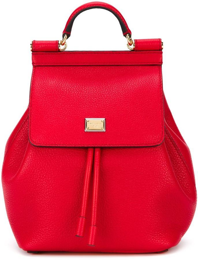 dolce and gabbana red backpack