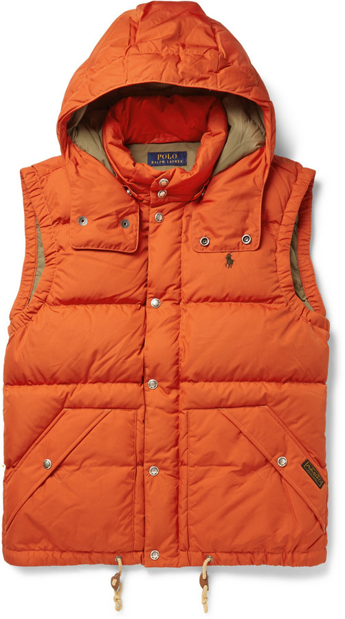 Мужская оранжевая куртка без рукавов от Polo Ralph Lauren, 15,588 руб. | MR  PORTER | Лукастик