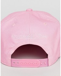 pink mitchell and ness snapback