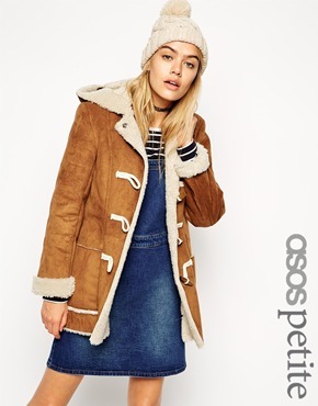 asos faux shearling coat