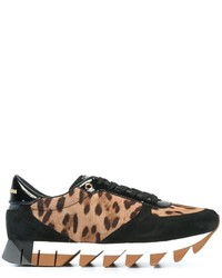 dolce and gabbana leopard sneakers