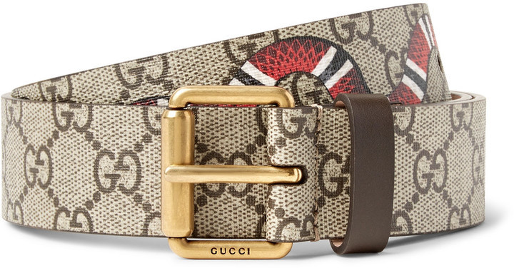 gucci belt with gucci print