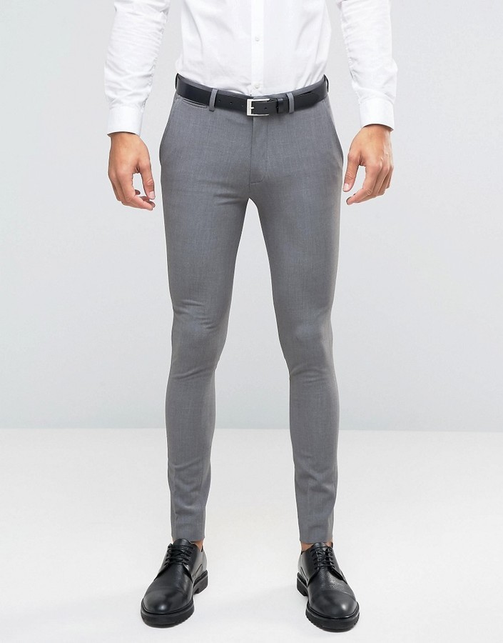 Мужские серые классические брюки от Asos, 3,847 руб.