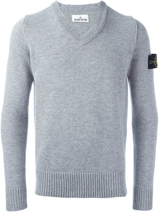 stone island v neck sweater