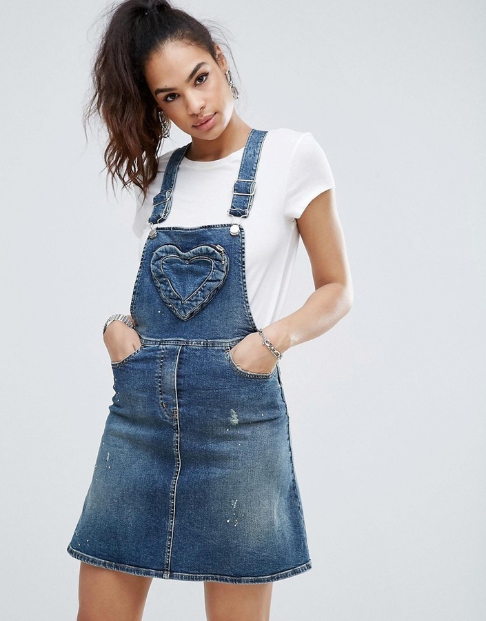 moschino pinafore dress