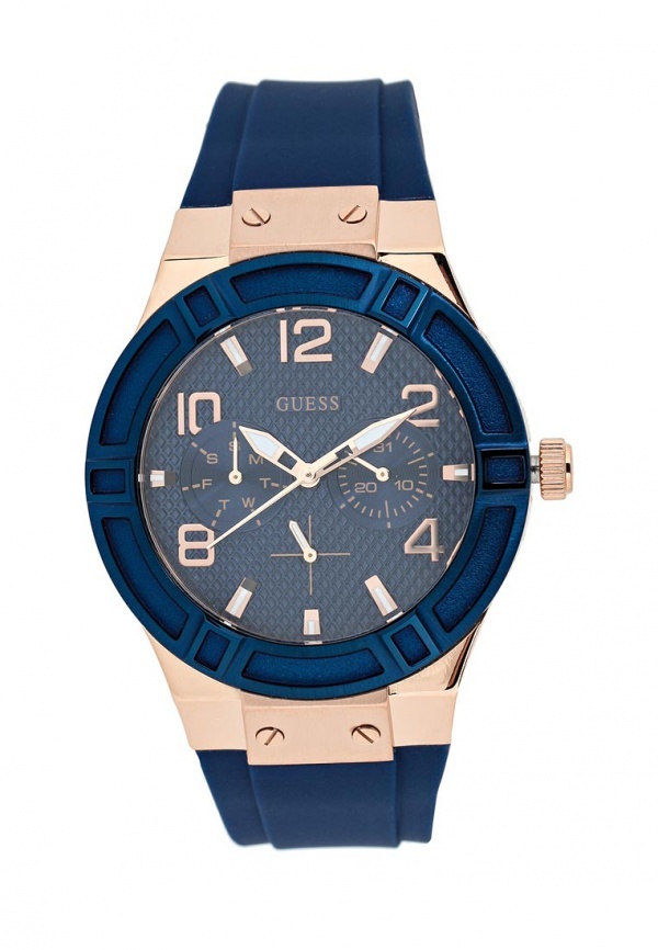 Женские синие часы от GUESS, 12,500 руб.