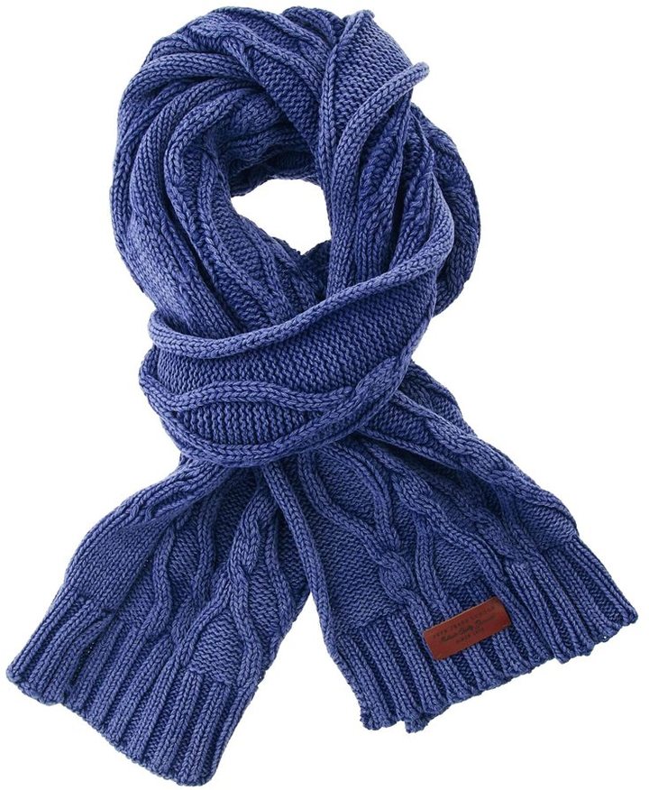 Синий мужской шарф