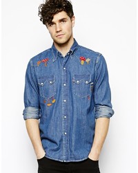 levi's embroidered shirt