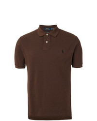 dark brown ralph lauren polo shirt