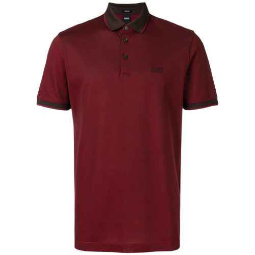 burgundy hugo boss polo