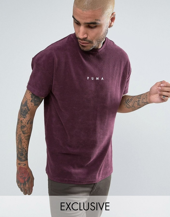 puma towelling t shirt