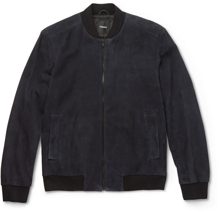 theory suede bomber jacket