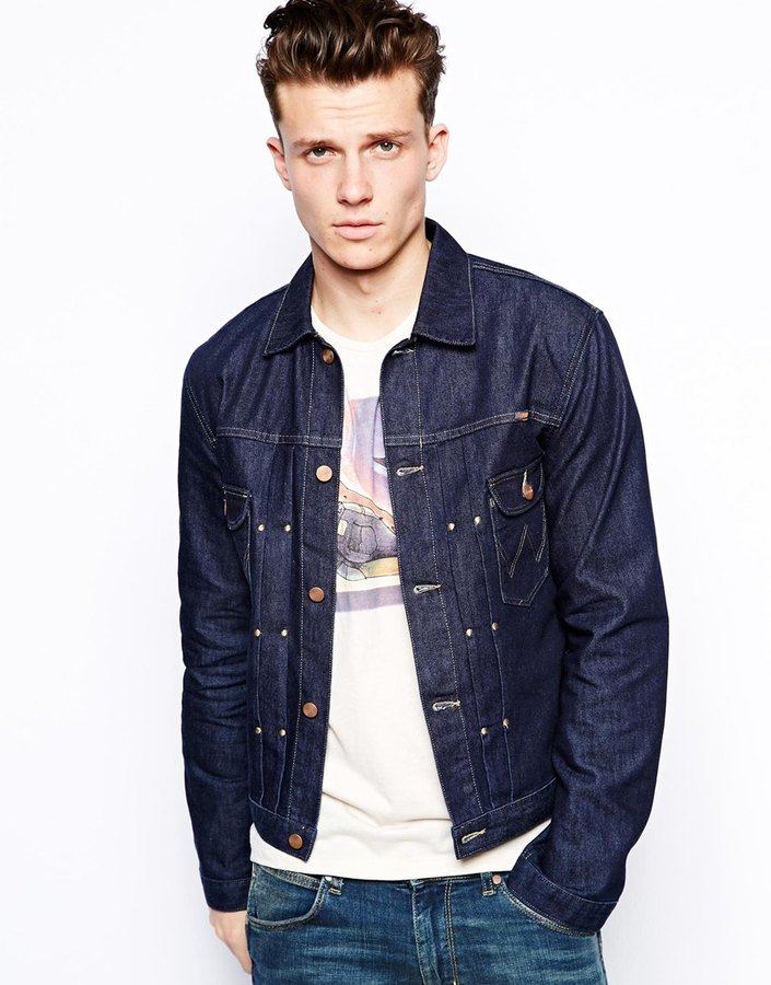 wrangler selvedge denim jacket