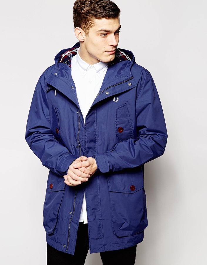 fred perry parka homme