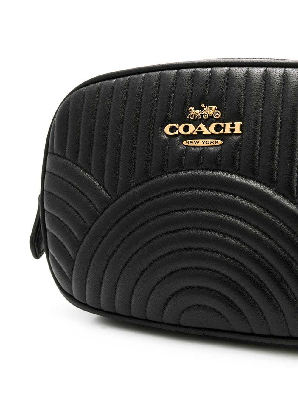 coach belt bag with deco quilting