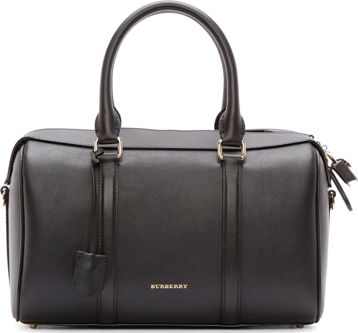 burberry duffle bag black