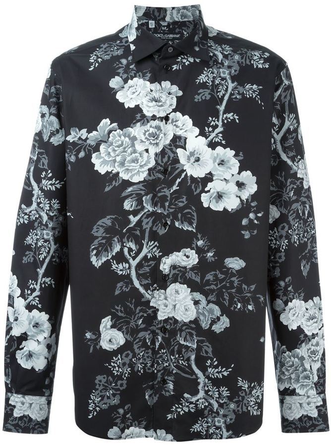 dolce gabbana floral shirt