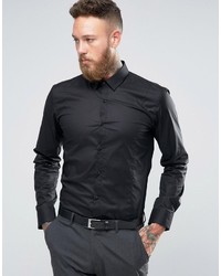 Мужская черная рубашка от Hugo Boss, 11 