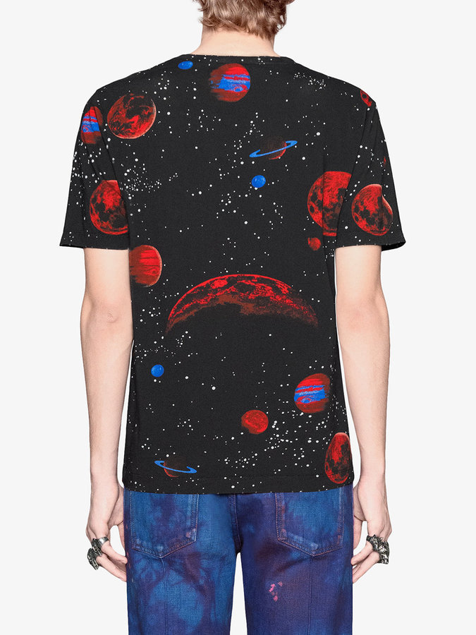 gucci snake space shirt