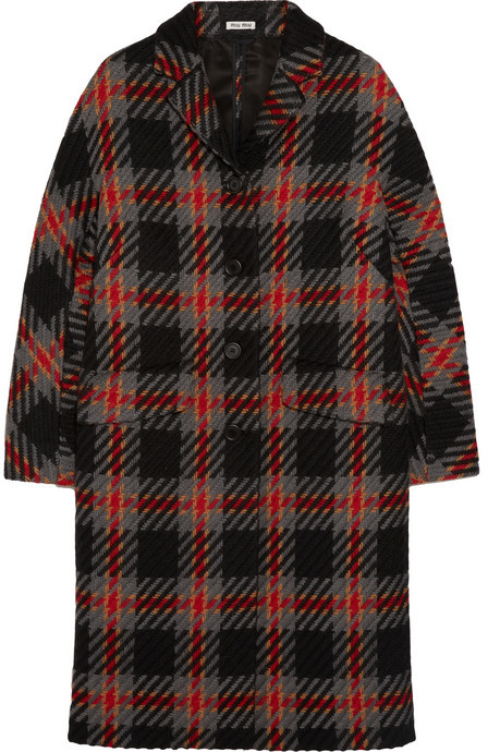 miu miu plaid coat