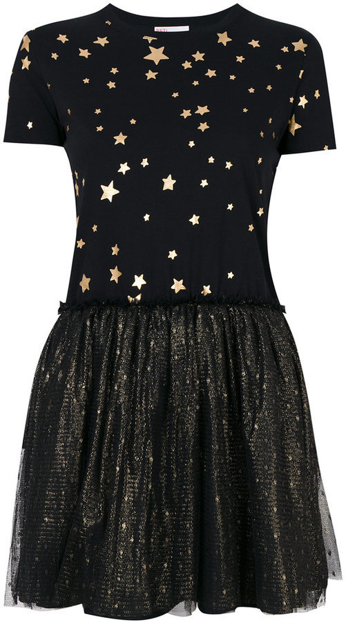 red valentino star dress