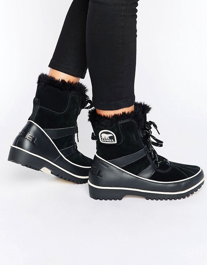 Женские черные зимние ботинки от Sorel, 8,044 руб. | Asos | Лукастик