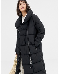 shine hooded packable down puffer coat