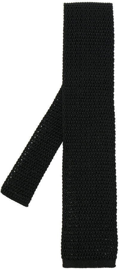 tom ford black knit tie