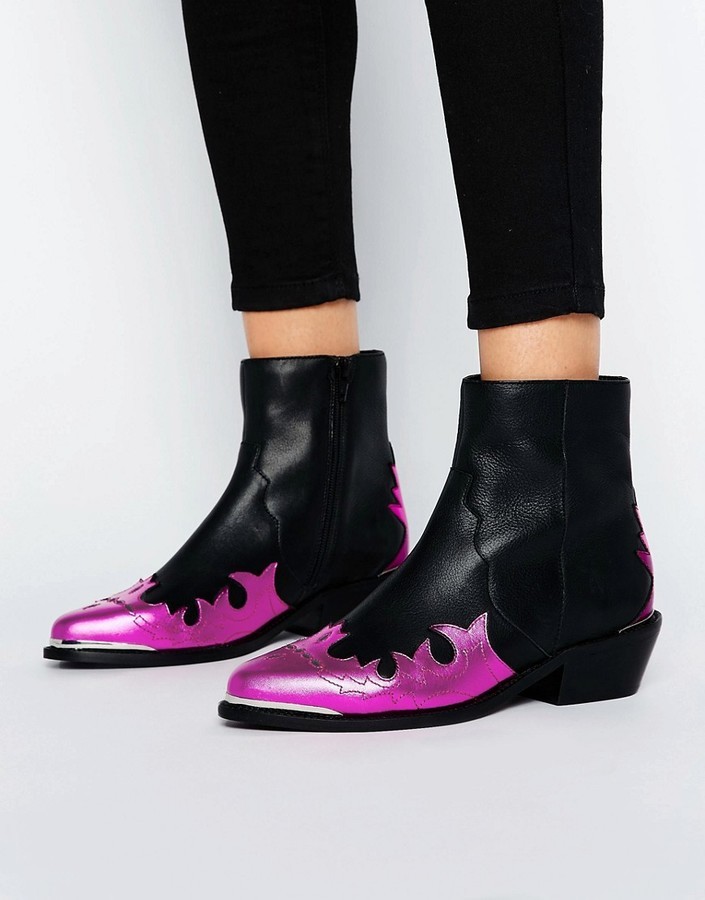 lace up granny ankle boots