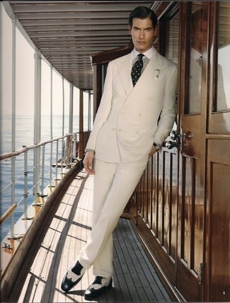 Мужской черно-белый галстук в горошек от Christian Dior, 8,382 руб. |  farfetch.com | Лукастик