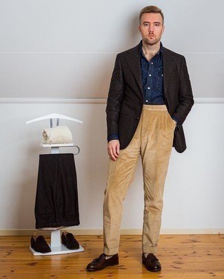 Мужские светло-коричневые вельветовые классические брюки от Closed, 24,045руб.