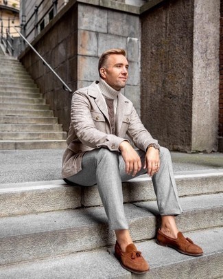 Как носить коричневые туфли с серыми брюками чинос в теплую погоду – 311  фото | Лукастик