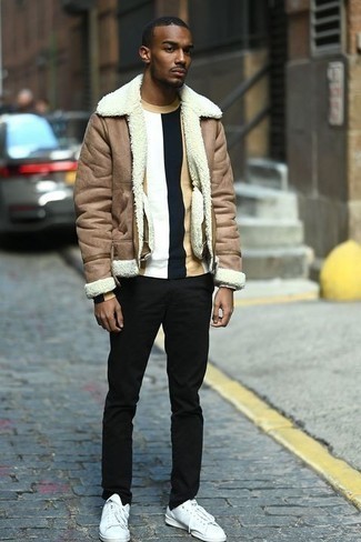 asos mens shearling jacket